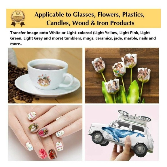 Print Waterslide Decal Paper CLEAR 22 Sheets 8.5x11 Water Slide Transfer - Picture 5 of 6